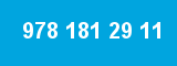 978 181 29 11 978 181 29 11